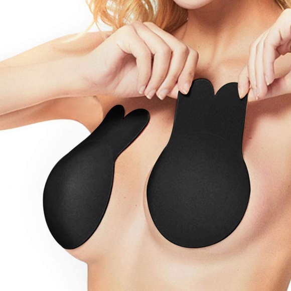 2-Pairs Women's Invisible Lifting Bras Reusable Silicone Nipple Covers Backless - Picture 2 of 6